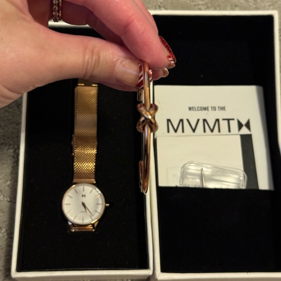 Watch Bracelet set! MVMT Lexington Rose Gold Watch and Knot Rose